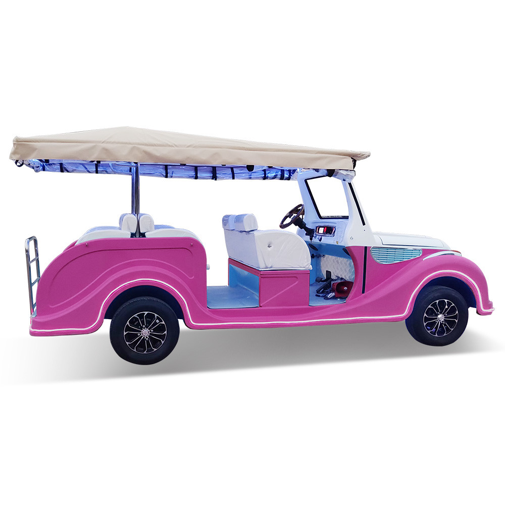 Comfortable 8 Seat Electric Classic Golf Car New Designed Tourist Sightseeing Car