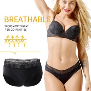 Wholesale Mid-Rise Leak Proof Period Underwear XS-6XL Lace Menstrual Period Underwear from china suppliers