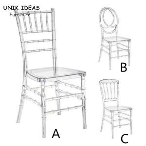Wholesale Backyard Wedding Banquet Chairs Acrylic Tiffany Ghost Chiavari Chair 40x40x90cm from china suppliers