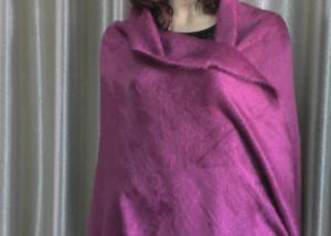 Wholesale Fashion Style Womens Red Shawl / Plain Dyed Thick Fall Shawls Wraps from china suppliers