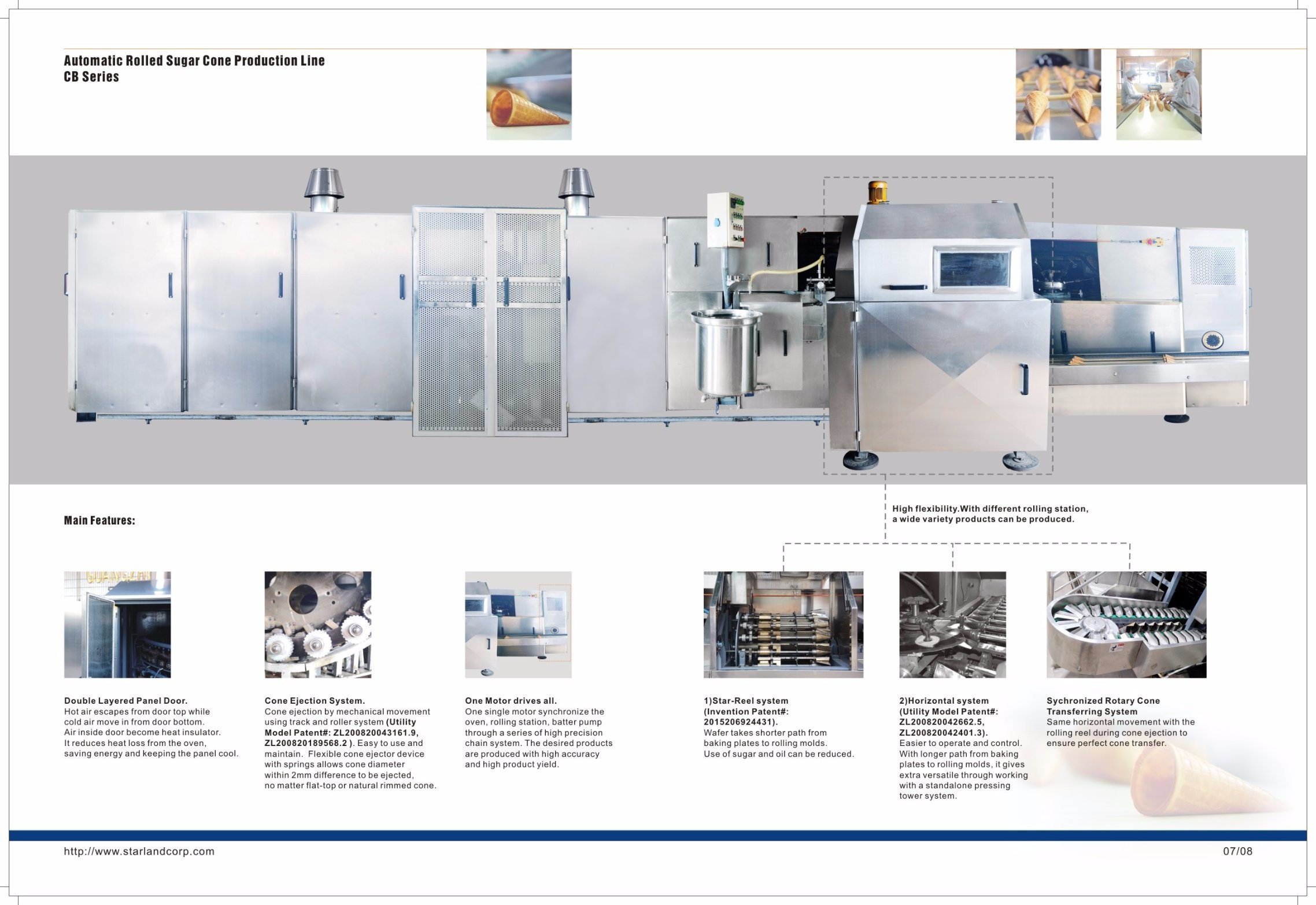 Pressed Wafer Basket Production Line Waffle Bowl Machine