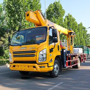 Wholesale New Design HKS28 28M man truck lift Telescopic Boom truck aerial bucket from china suppliers