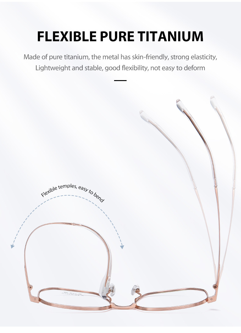 CE Pure Titanium Glasses Frames Square Full Optical 3 Color For Men