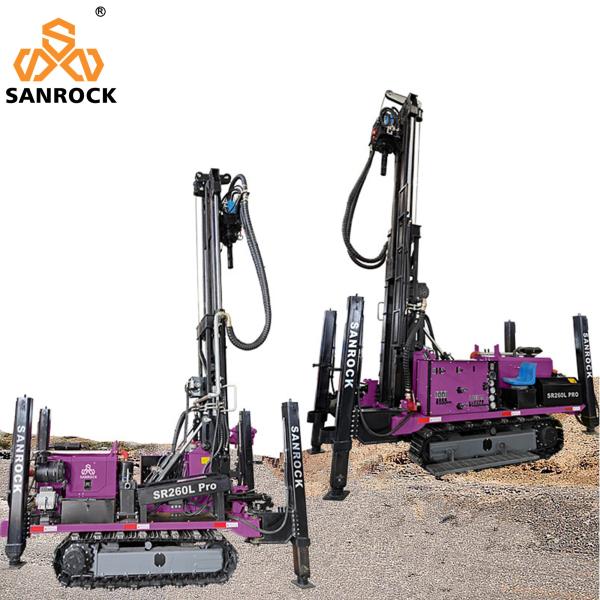 Portable Water Well Drilling Rigs Hydraulic Bore hole 260m Deep Well Drilling