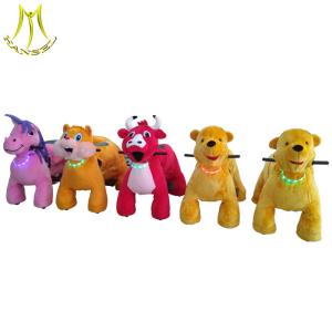 Wholesale Hansel indoor game machine stuffed coin operated animal scooter ride from china suppliers