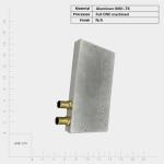 Conduction Screw Mounting Aluminum Cold Plate Heat Sink for Various Electronic