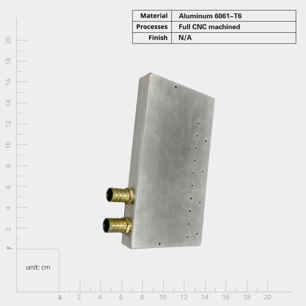 Conduction Screw Mounting Aluminum Cold Plate Heat Sink for Various Electronic