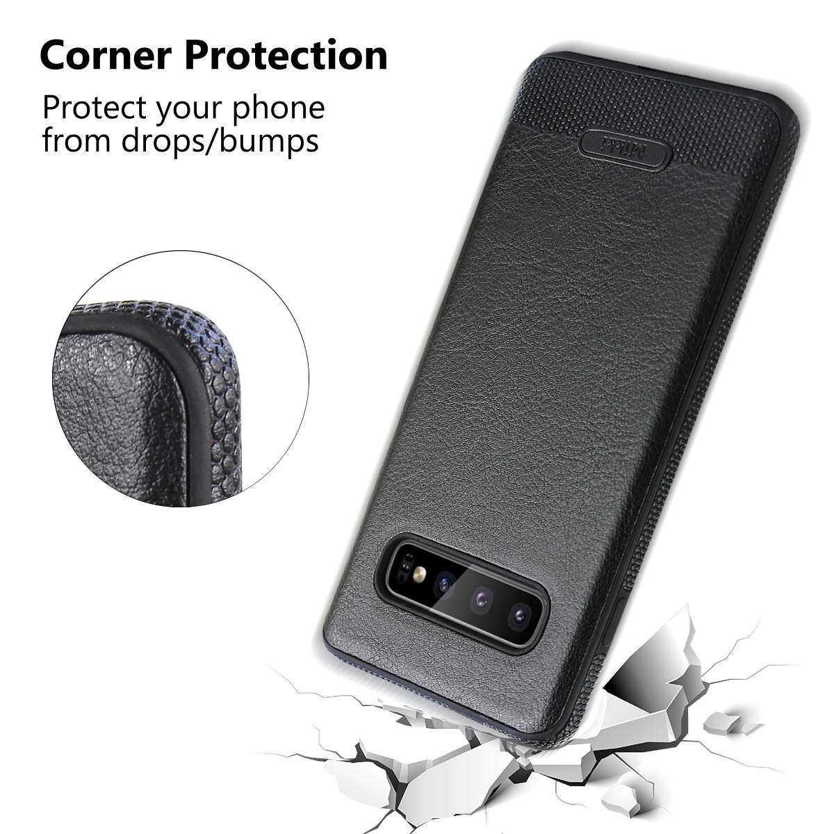 Leather Mobile Phone Covers Samsung Galaxy S10 Plus Customized Logo Personalised Phone Case