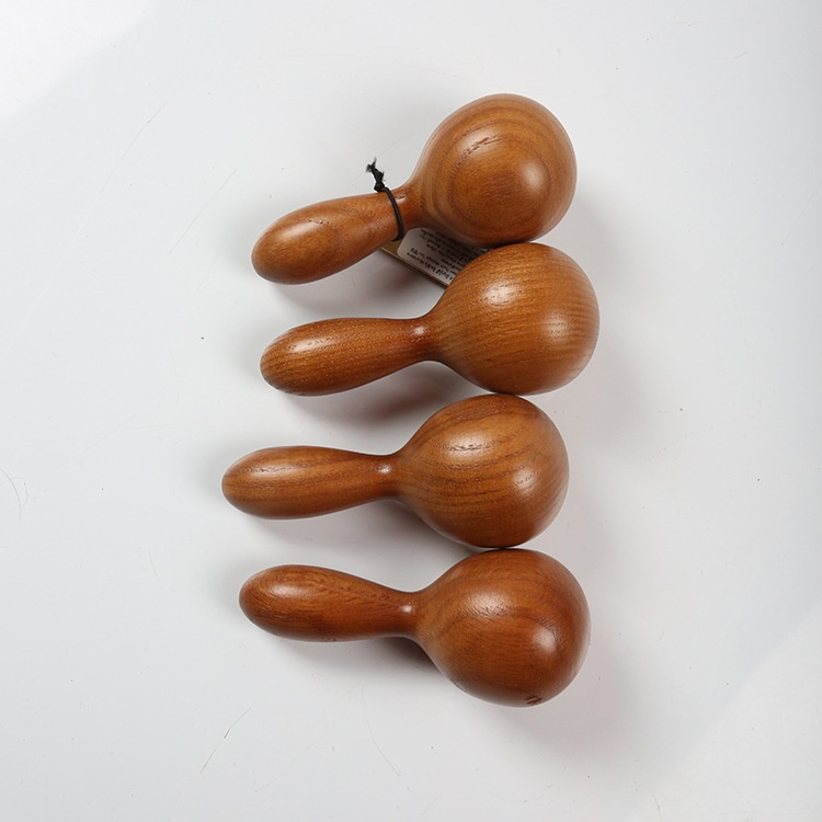Wooden Handle Gourd Jade Roller for Milk Bath Massage & Facial Essential Oil Whitening Natural Wood Essential Oil Roller