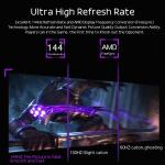 FHD Slim 1080P Portable Gaming Display Monitor Playstation Screen 17.3Inch