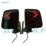 ABS Adjustable Golf Cart Mirrors With Turn Signals No Vibration For Golf Car