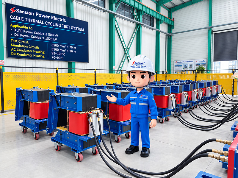 Automatic Cable Thermal Cycling Test System Computer-Controlled Power Cable Heating Test Equipment with Data Acquisition