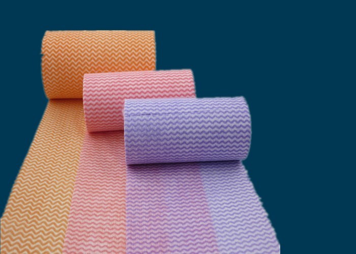 Spunlace Nonwoven Industrial Wipes Kitchen Cleaning Cloth with Silk Screen Printing