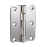 Silver Stainless Steel Closet Door Folding Butt Hinges for Home Furniture
