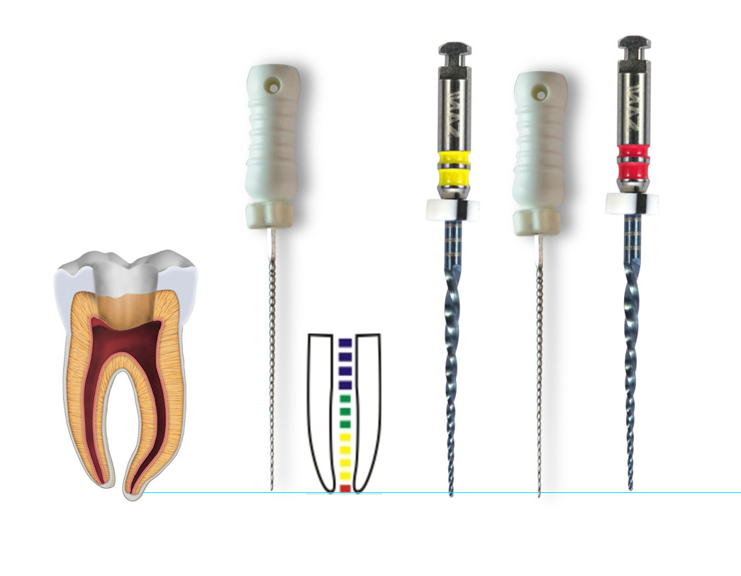 31mm Rotary Dental Files , Blue Nano Coating Niti Endodontic Files