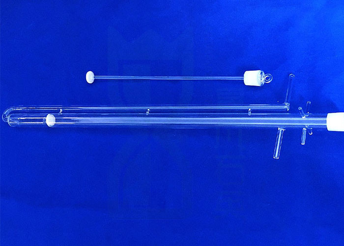 Cylinder Fused Silicon Quartz Glass Test Tube Heaters Transparent Morse 6.5