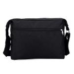 Professional Black Travel Messenger Bags With Backpack Straps Recycled Material