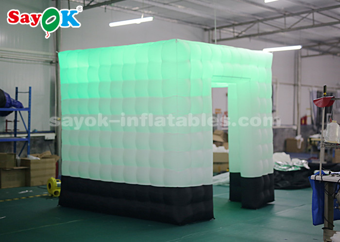Portable Photo Booth Black Bottom Anti - Dirty Inflatable Photo Booth One Door For Bar