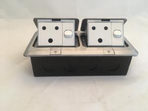 Wholesale Long Life Pop Up 2 Gang Floor Outlet Aluminium Alloy Switched Floor Socket from china suppliers