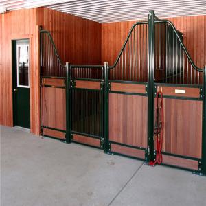 Wholesale Galvanized And Portable Steel Horse Stable Metal Stall Fronts Design With Door from china suppliers