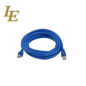 Wholesale Solid Bare Copper Network Patch Cord LE Cable CAT5E CAT6 PVC Blue Jacket For Server from china suppliers