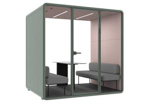Wholesale Pre-fabricated Office Pods Quality Guarantee Multi-person Meeting Pods Portable Aluminum Frame from china suppliers