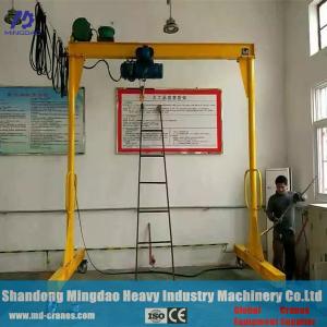 China Customer Design China 500 kg 1000kg 0.5ton 1ton 1.5ton 2 ton Simple Mini Gantry Crane Foldable Mini Mobile Gantry Crane on sale