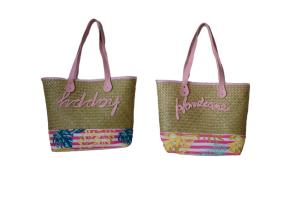 Wholesale ECO Friendly Fashion Summer Tote Handbag Bohemian Handmade Bali Bags Straw Beach Bag Cotton Canvas Shopping Bags from china suppliers