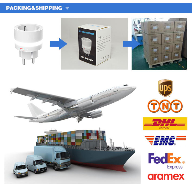 Energy Monitoring Smart Wifi Socket EU Power Measure Plug 220V 16A High Efficiency