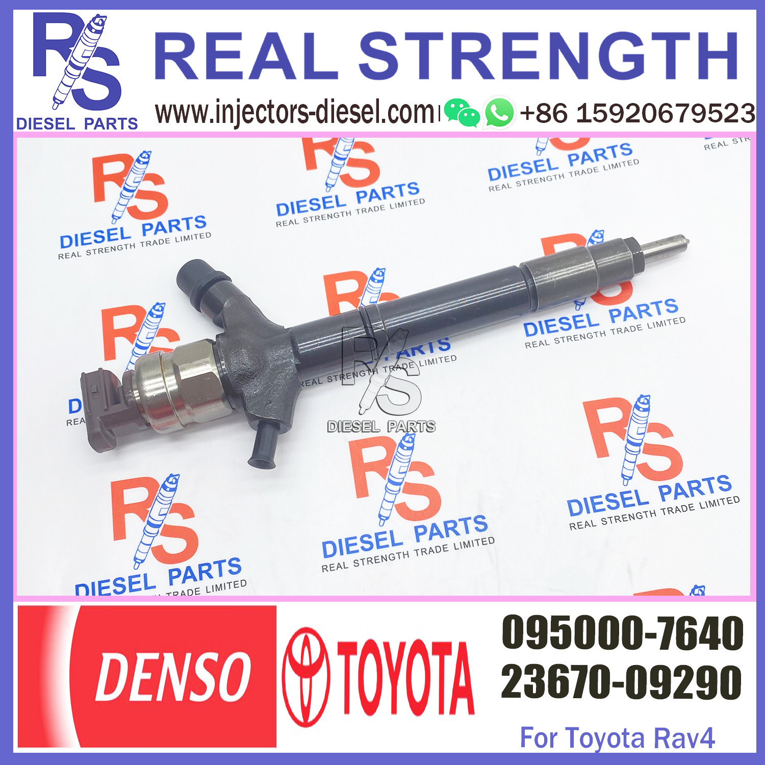 Diesel Common Rail Injector 095000-7640 for TOYOTA 2AD-FTV 23670-0R170 23670-0R120 23670-0R020 23670-0R070