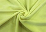 300GSM Warp Knitting Stretch Velvet Fabric Light Yellow Color 92% Polyester