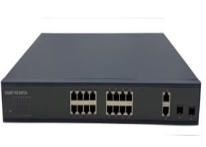 Wholesale High Power POE SFP Fiber Switch 16 POE Ports 2 SFP Ports 2 Uplink Ports from china suppliers