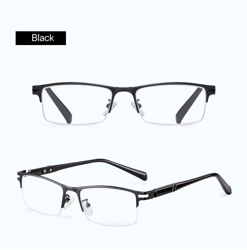 Half Frame Anti Blue Light Portable Reading Glasses 141MM Minimize Headache