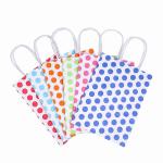 ODM Colorful Gift Polkadot Kraft Paper Shopping Bags Craft Bulk for shopping