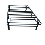 Black Single Folding Metal Bed Frame for Home Bedroom Furniture