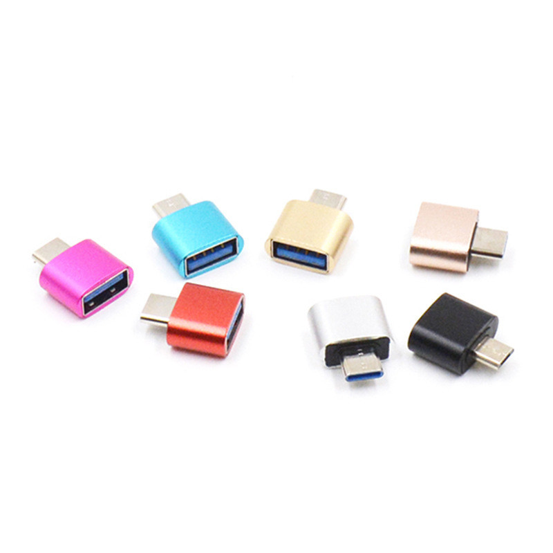 Aluminum Alloy Type C OTG Adapter / USB C to USB 3.0 Converter Plug In