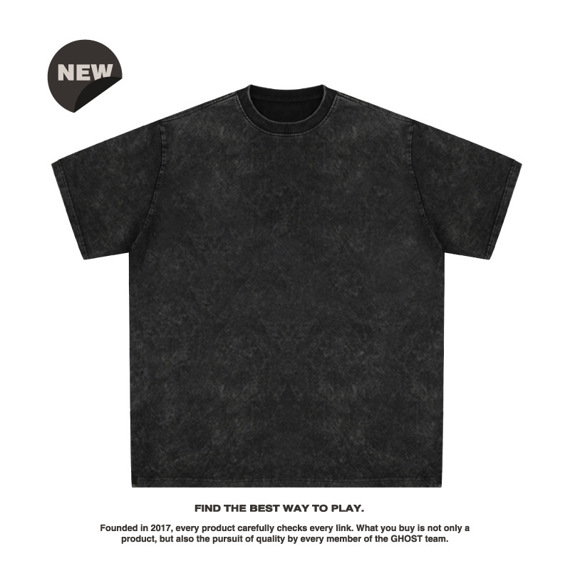 American Vintage Short-Sleeved T-Shirt with Knitted O-Neck and Custom Butterfly Print