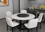 Custom Marble Restaurant Fast Food Luxury Gold Metal marble round Dining tables