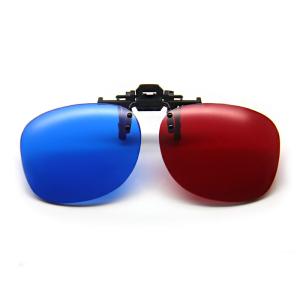 Wholesale Red Blue 3D glasses CLIP TV film vision movie buy LG Sony Samsung Pana theater Benq Acer from china suppliers