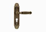 Classic Brass Door Lever Mute Black Gold Door Handles for Bedroom / Bathroom