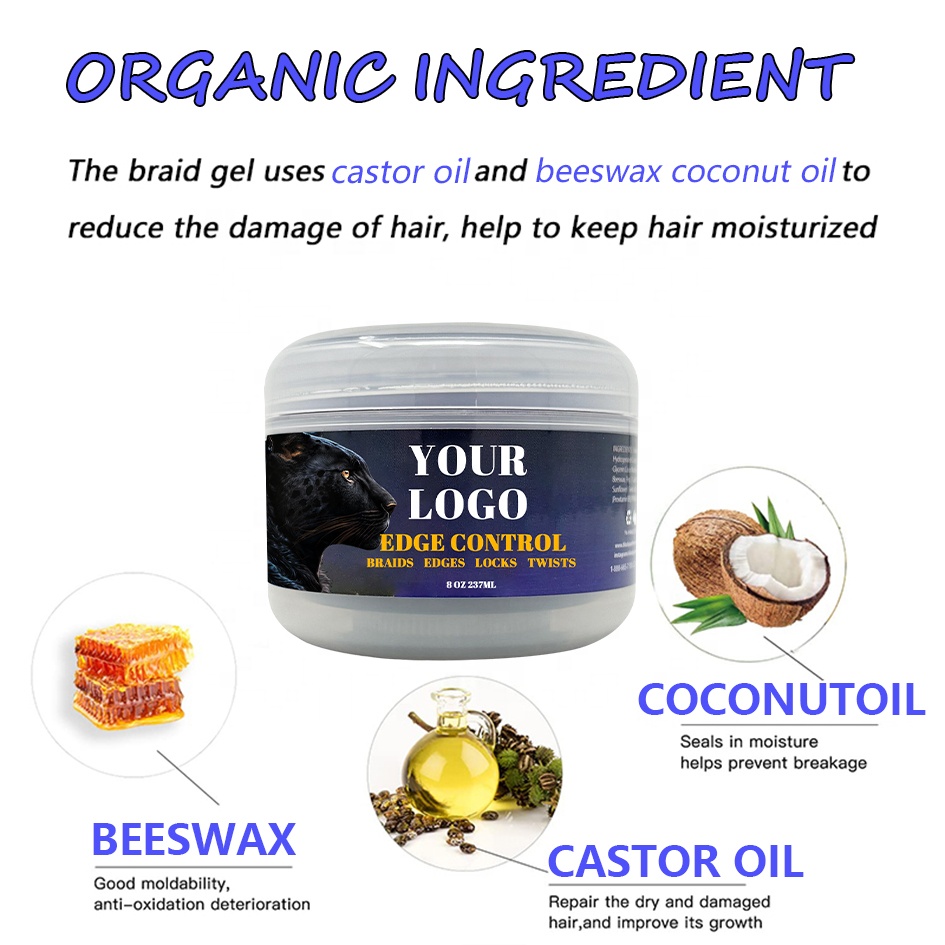 Extra Strong Hold Hair Gel for Dreadlocks Locs and Braids 200ML 300ML 500ML Customize