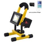 Battery Detachable & Rechargeable LED Flood Light 10W 20W Battery detachable,
