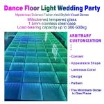 Stainless Steel Box Toughened Glass DJ Party RGB Light Dance Floor