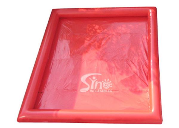 10x7m outdoor red rectangle kids N adults big inflatable water pool for outdoor