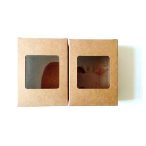 Wholesale UV Printing 126gsm Kraft Paper Packaging Box With PVC Window from china suppliers