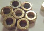 Plain Color Hexagon Head Carbon Steel Nuts Prevent Loosening , Carbon Content