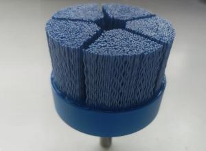 Wholesale 80mm Blue Bristle Ceramic Deburring Brush Disc for Surface Finishing from china suppliers