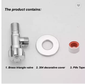 ODM OEM Brass 1/2 Angle Valves For Toilet Kitchen Water Tap Faucet Polished