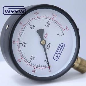 Wholesale 100mm Water General Commercial Pressure Gauge Manometer Bottom Mount from china suppliers