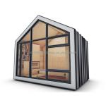 Modified Shipping Container Prefab House Triangle Roof and Stable Wood
